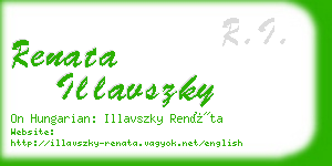 renata illavszky business card